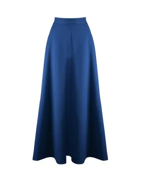 70s Maxi Skirt - Cobalt Blue