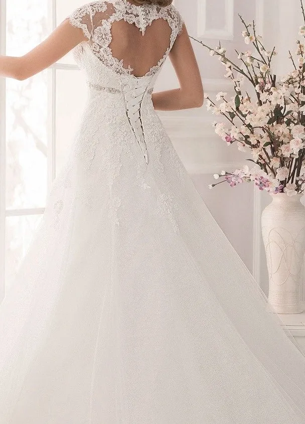 A Line Lace Wedding Dress Bridal Gown