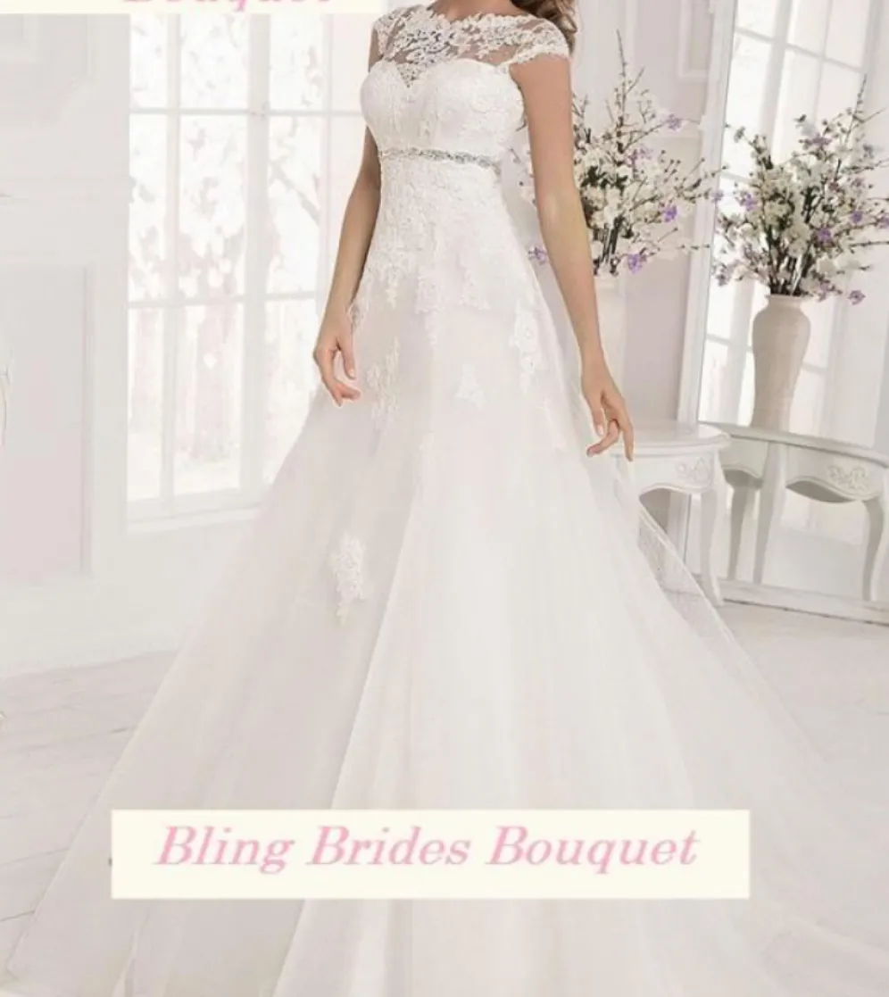 A Line Lace Wedding Dress Bridal Gown