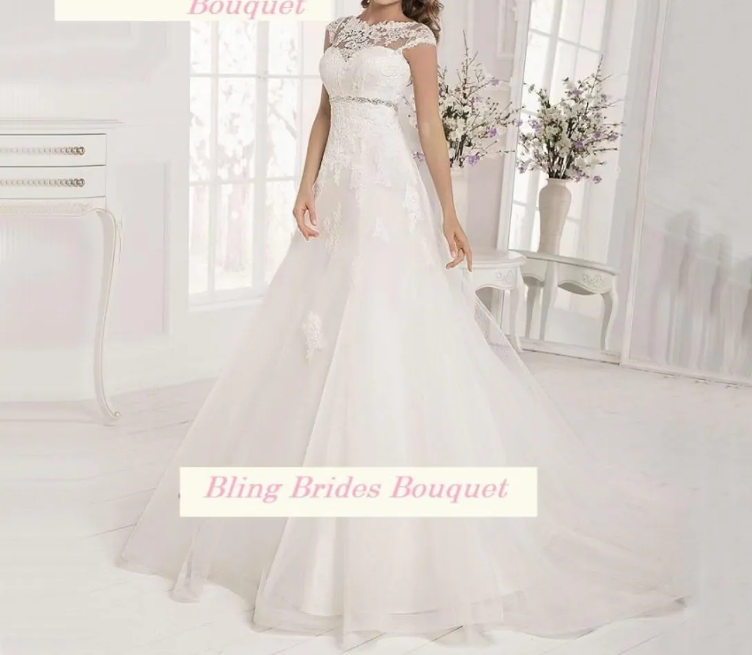 A Line Lace Wedding Dress Bridal Gown