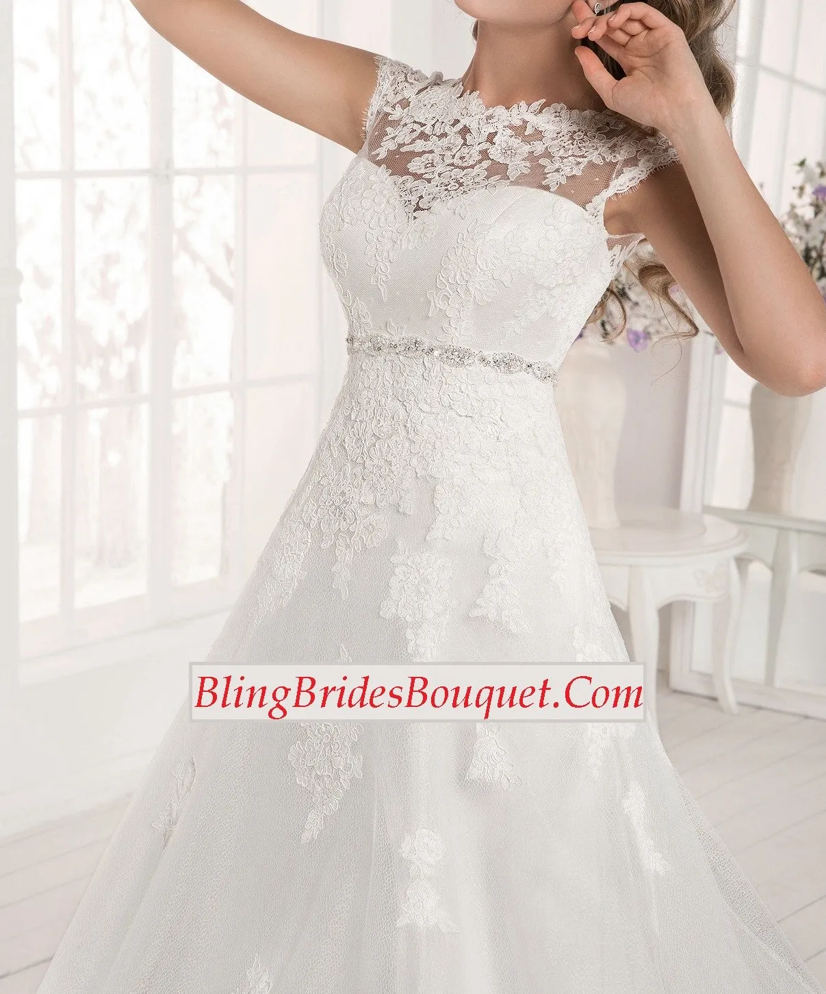 A Line Lace Wedding Dress Bridal Gown