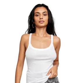 Alia Scoop Neck Tank - Optic White