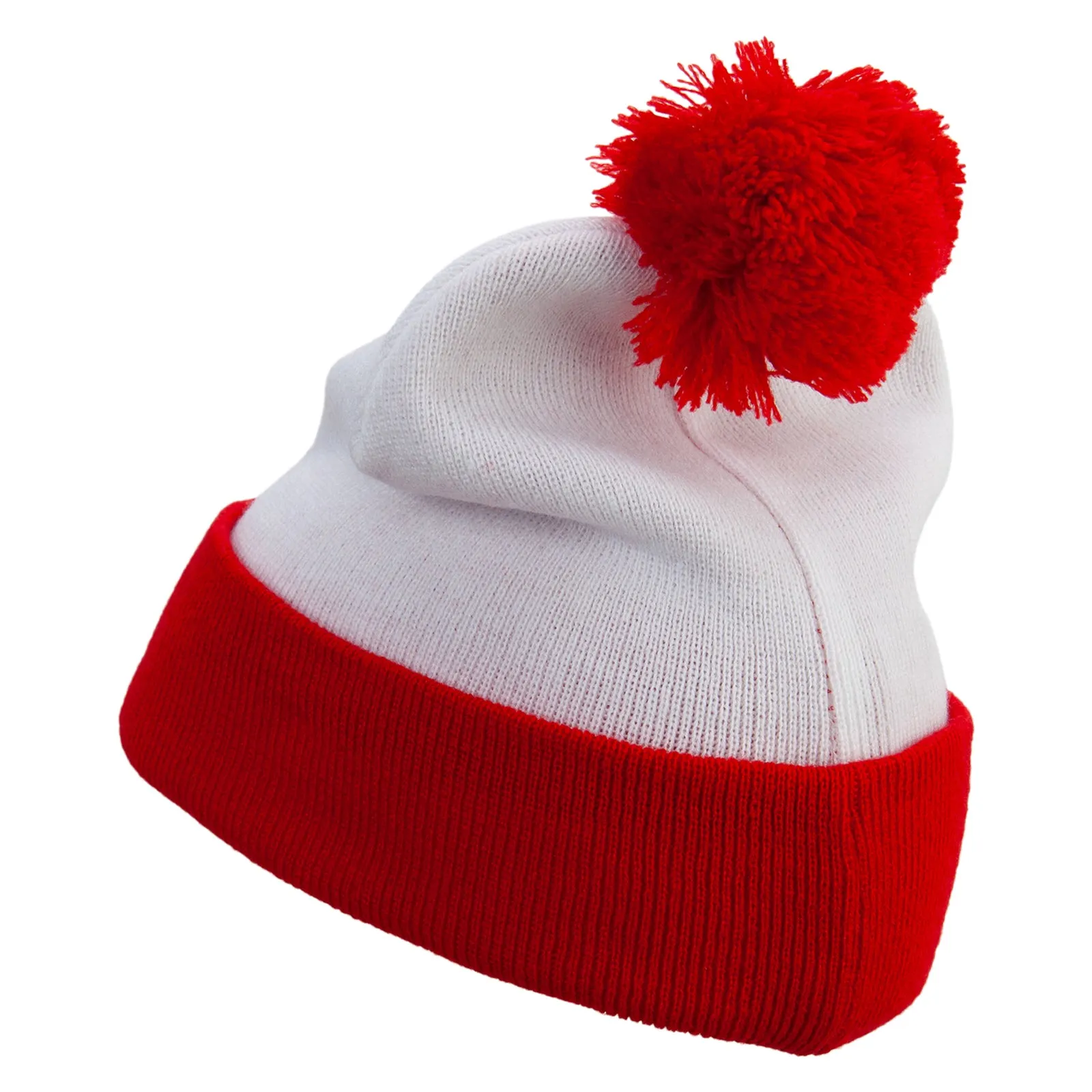 Ash Ketchum Poke Ball Embroidered Cuff Beanie