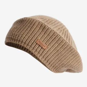 Barbour Beldon Ladies Beret Beanie Hat - Honey