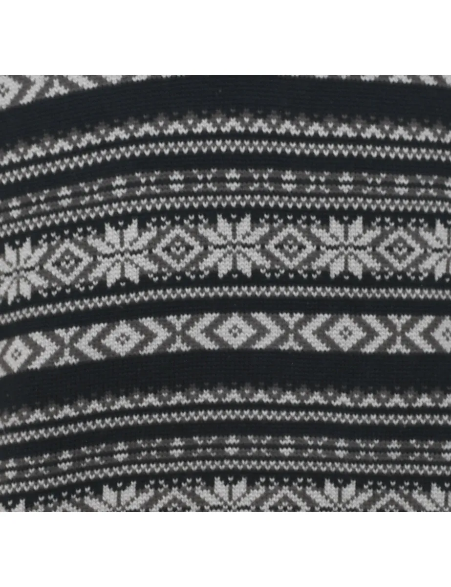 Black Nordic Jumper - M