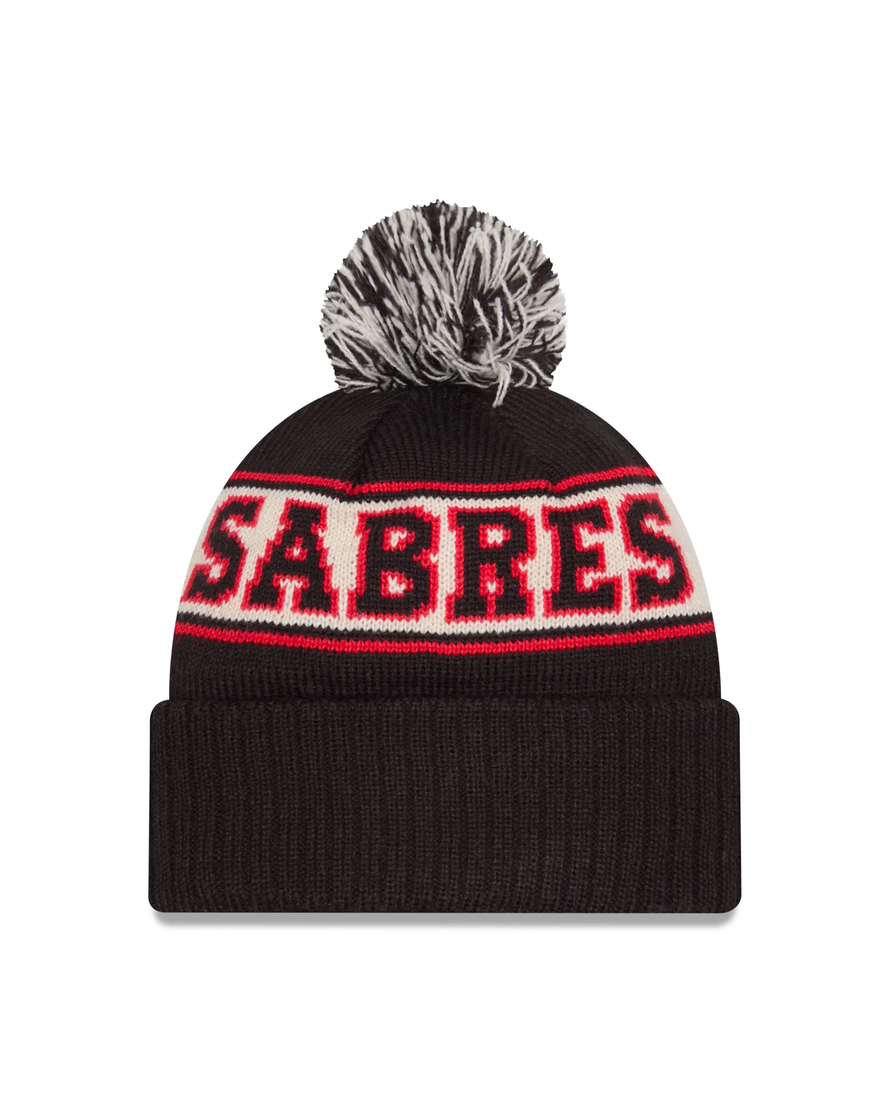 Buffalo Sabres NHL New Era Men's Black Alternative Knit Pom Hat