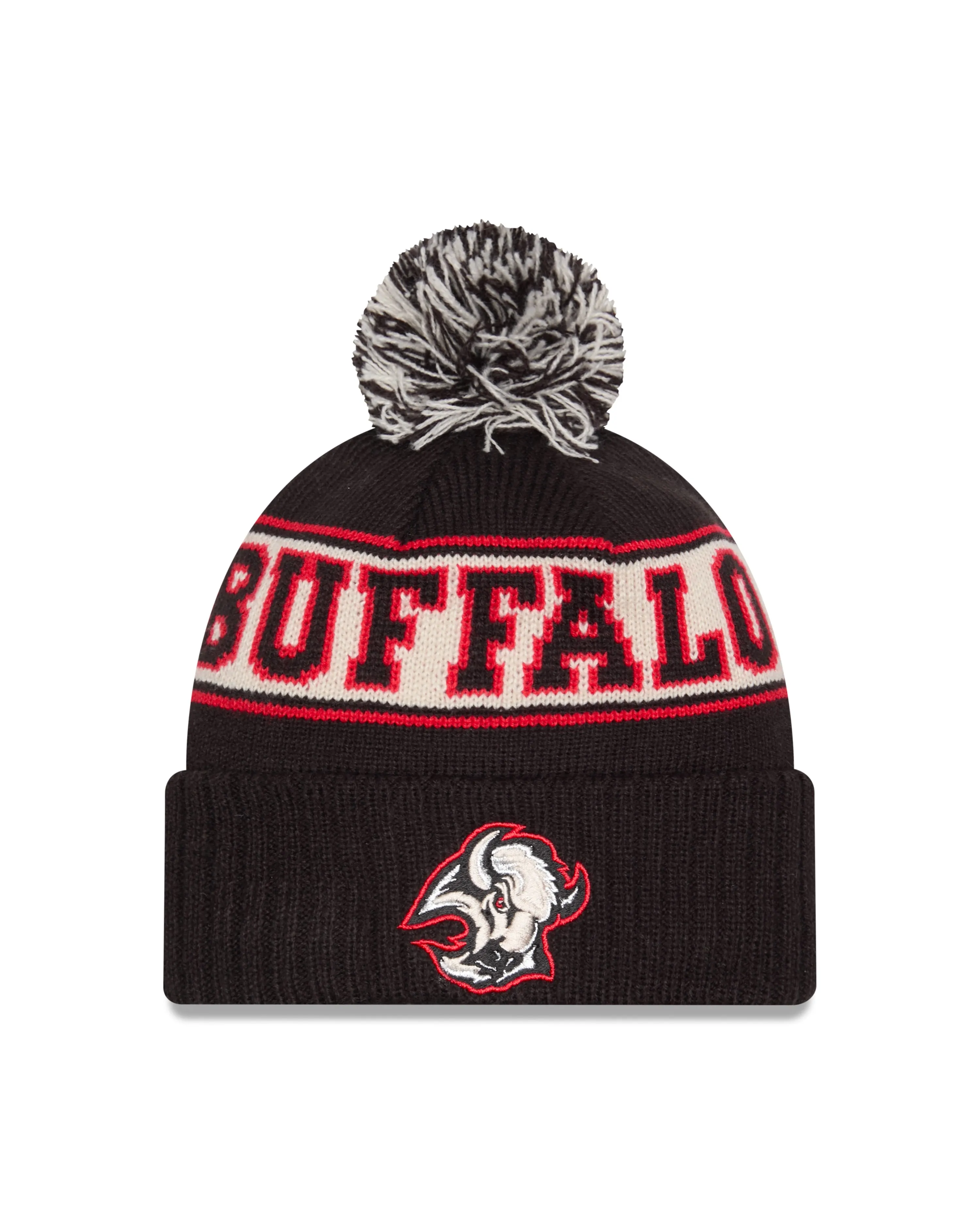 Buffalo Sabres NHL New Era Men's Black Alternative Knit Pom Hat