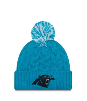 Carolina Panthers - One Size Classic Knit Beanie with Pom, New Era