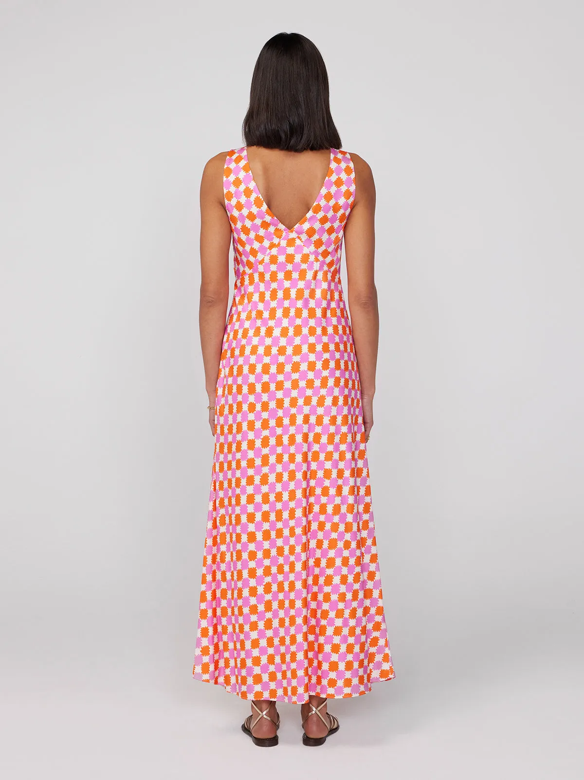 Claire Picnic Check Slip Dress