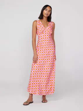 Claire Picnic Check Slip Dress