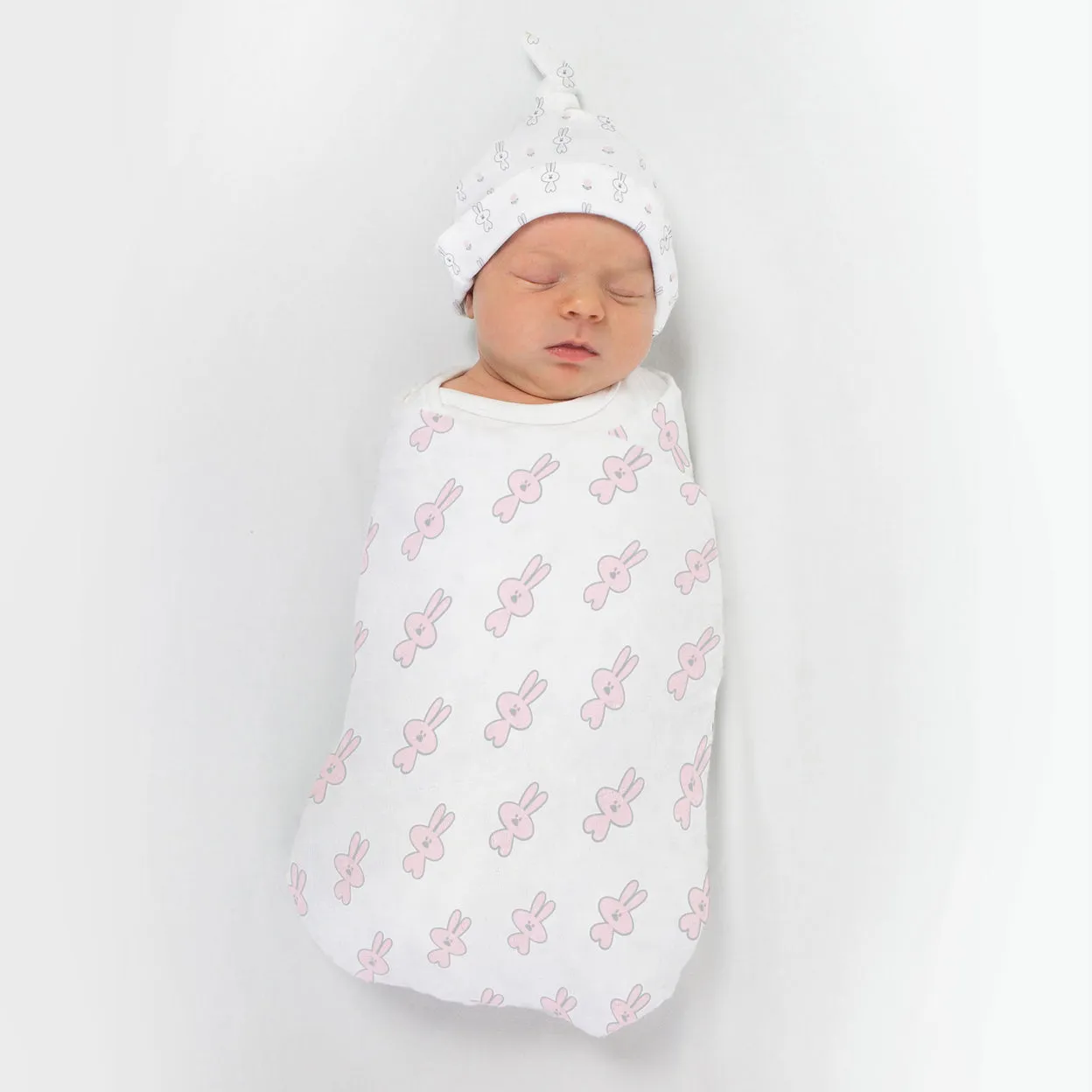 Cotton Knit - Tiny Bunnie Hat, Pastel Pink