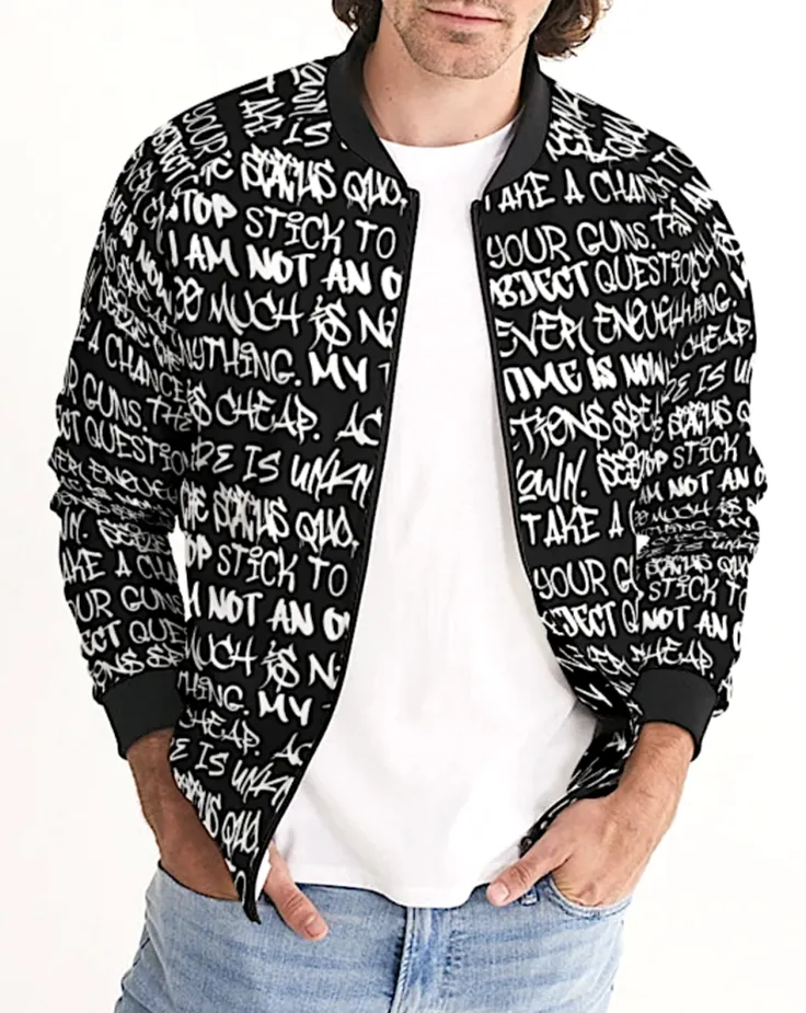 Empowering Graffiti Men's Bomber Jacket