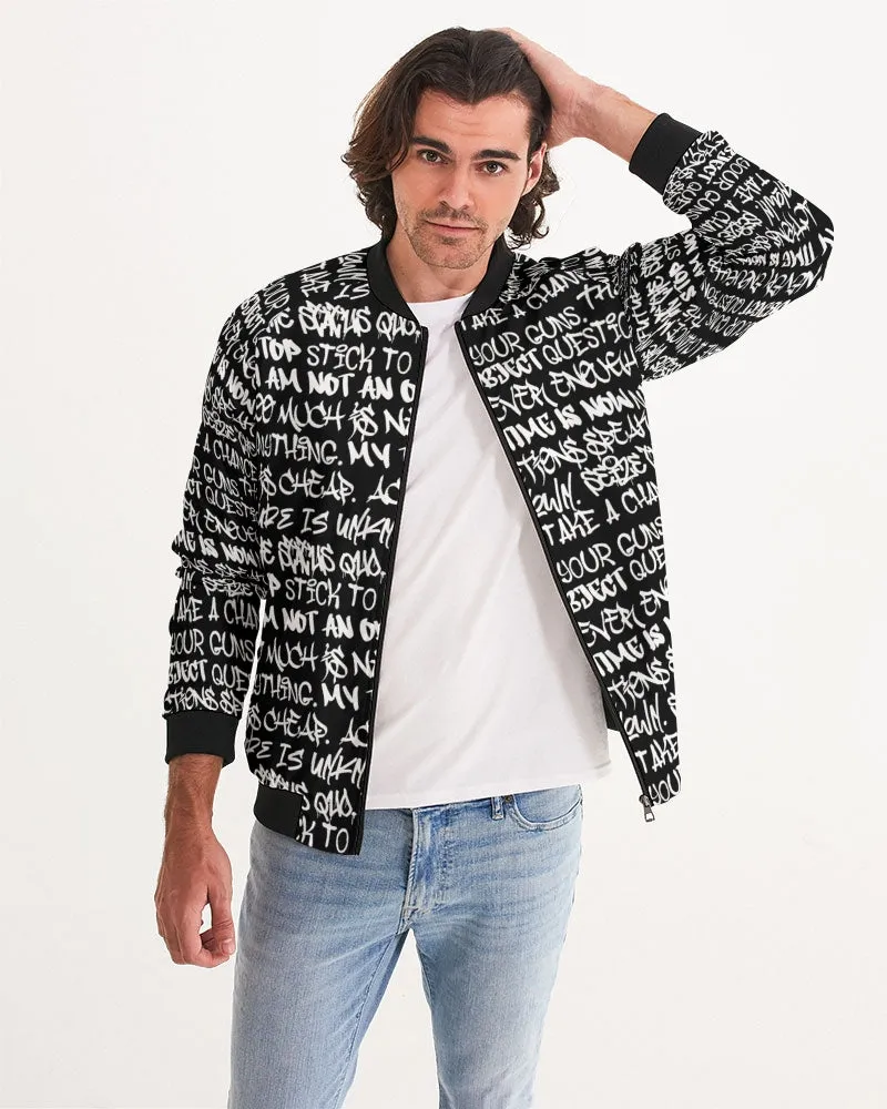 Empowering Graffiti Men's Bomber Jacket