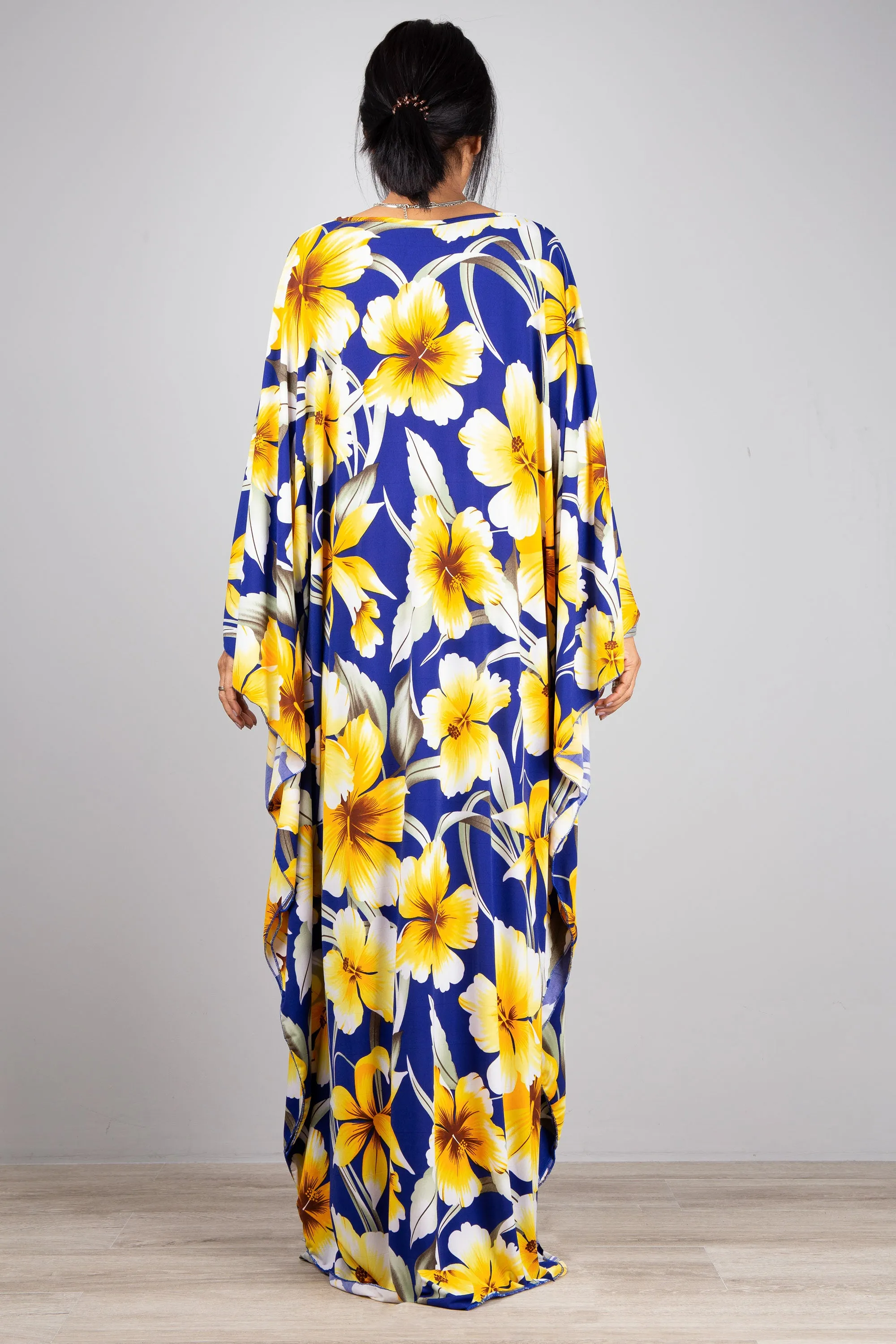 Floral Kaftan Frock Dress