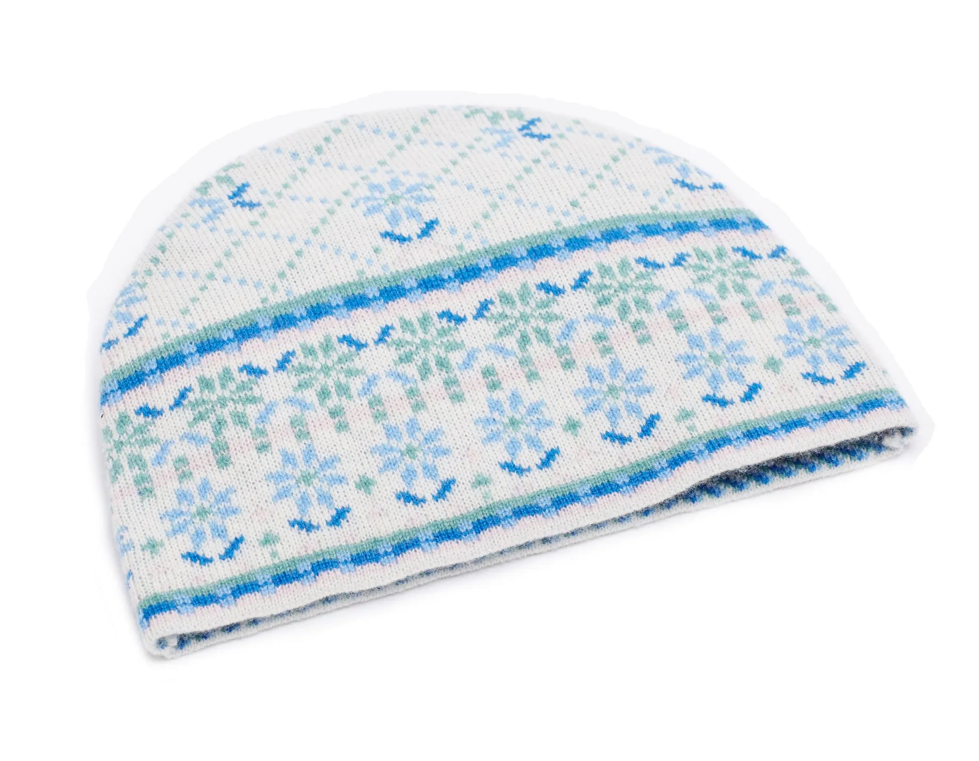 Flower Box Cashmere Jacquard-Knit Cashmere Hat