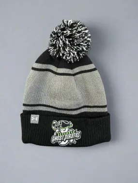 Ghost Pirates Under Armour Black and Grey POM Beanie