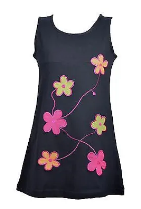 girls-kids-summer-sleeveless-dress-multicolored-flower-embroidery