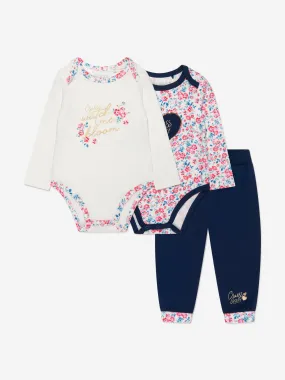 Guess Baby Girls 3 Piece Bodysuit Set