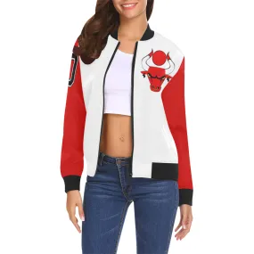 HATHOR BULLS W&R All Over Print Bomber Jacket for Women