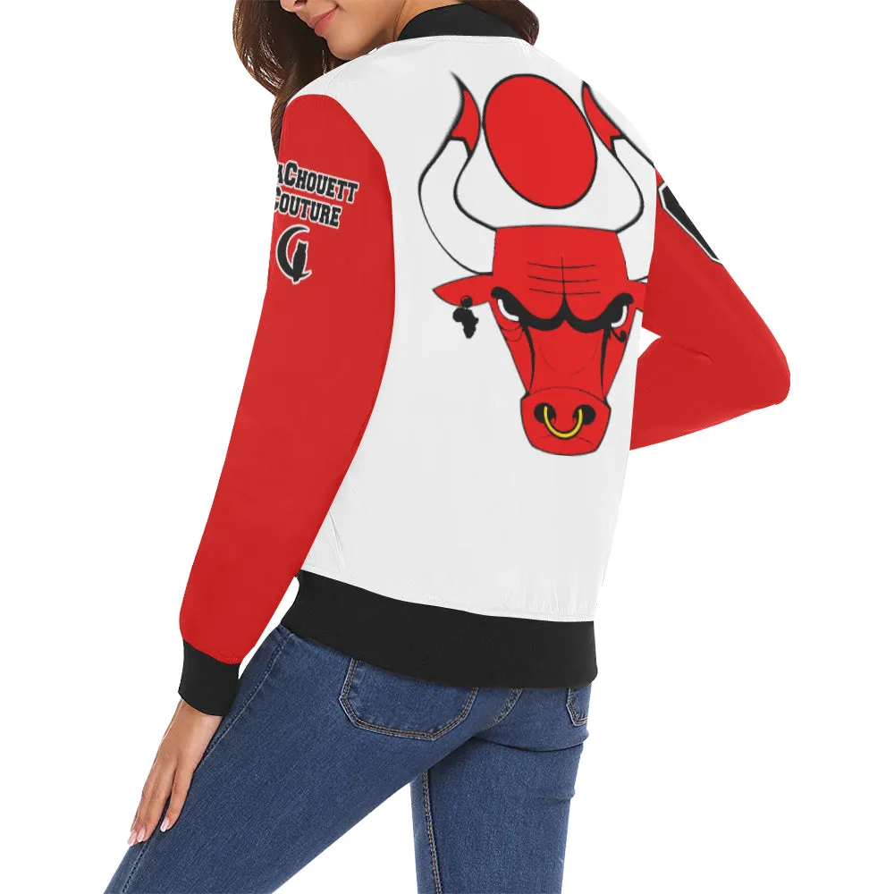 HATHOR BULLS W&R All Over Print Bomber Jacket for Women