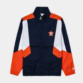 Houston Astros Sprinter Light Weight Mens Jacket (Navy/Orange)