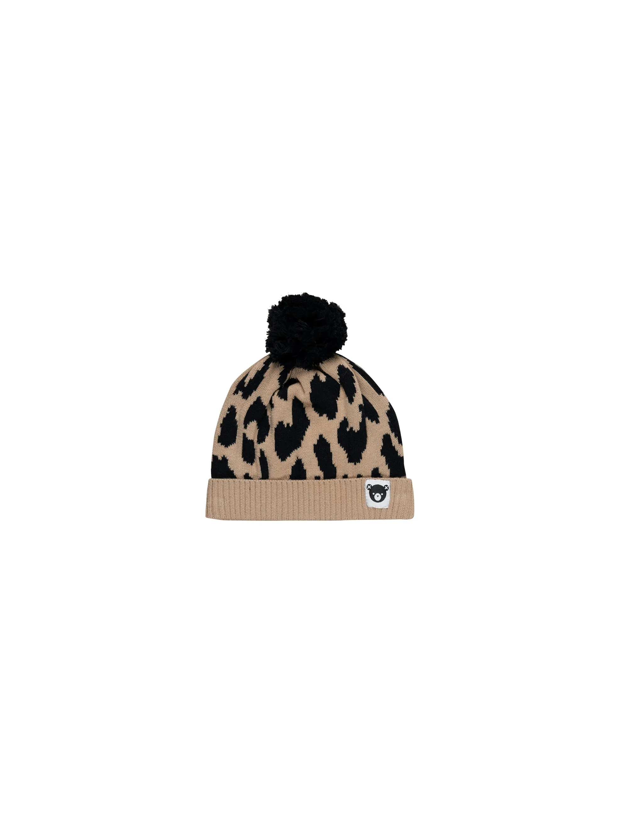 Huxbaby Honeycomb Leopard Knit Beanie