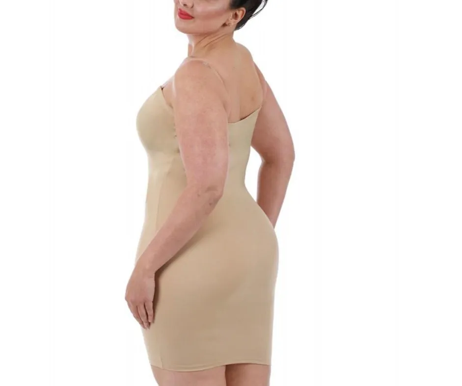 InstantFigure Shapewear Plus Size Tube Slip Dress WTS034C