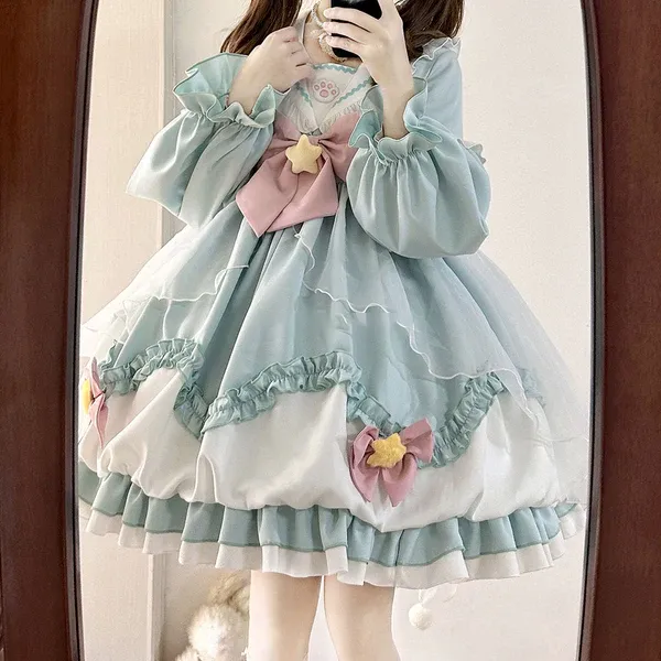 Kawaii Cat Claw Bow Dress  AD21071