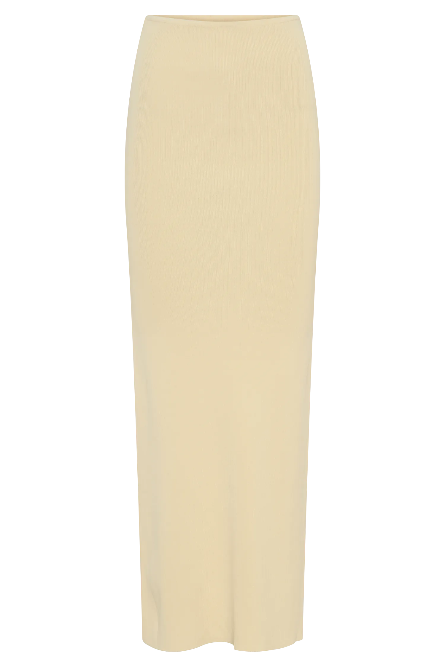 Keaton Fishtail Knit Maxi Skirt - Lemon