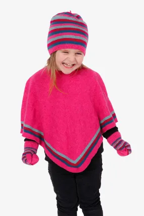 Kids Striped Poncho