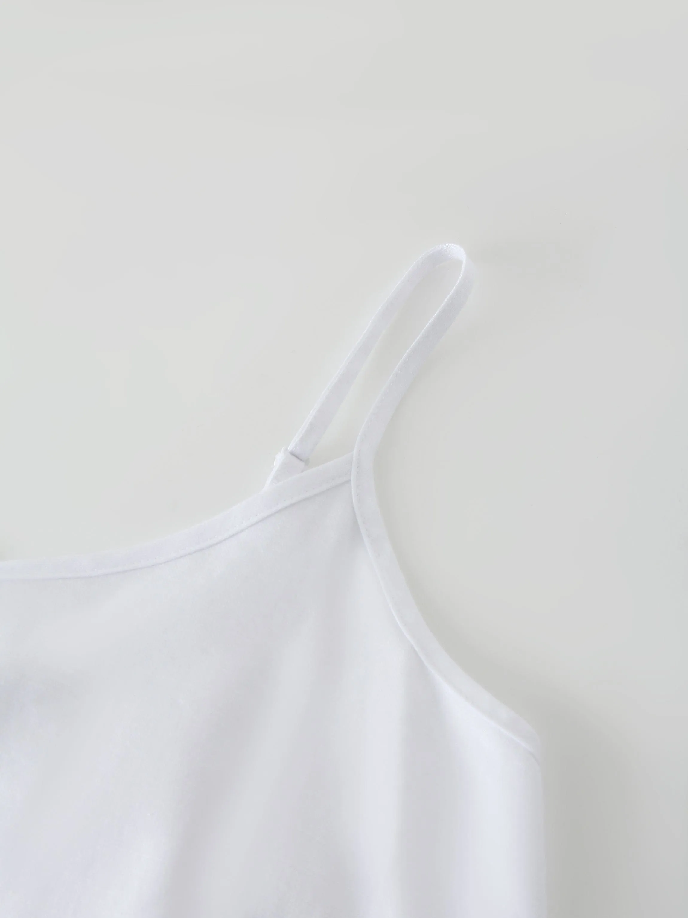 Linen Slip Dress-White