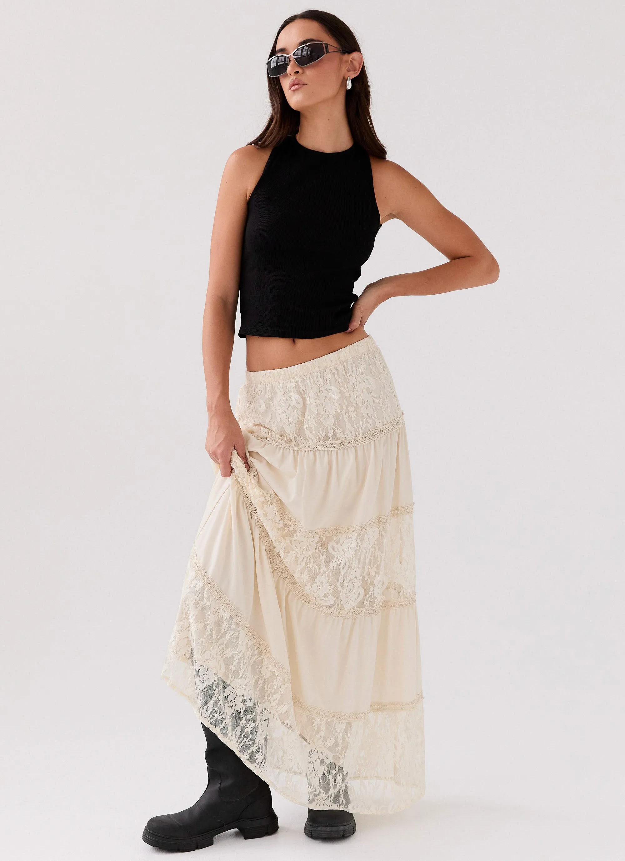 Loretta Maxi Skirt - Ivory