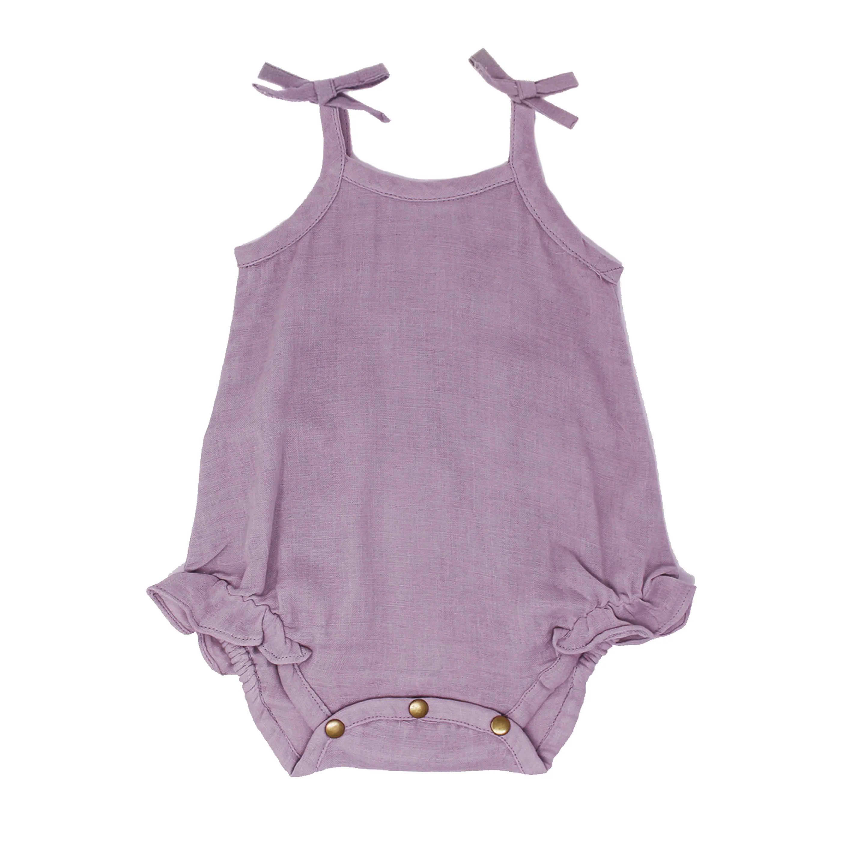 L'ovedbaby Muslin Tie-Shoulder Bodysuit Set: 0-3m, 3-6m, or 6-9m