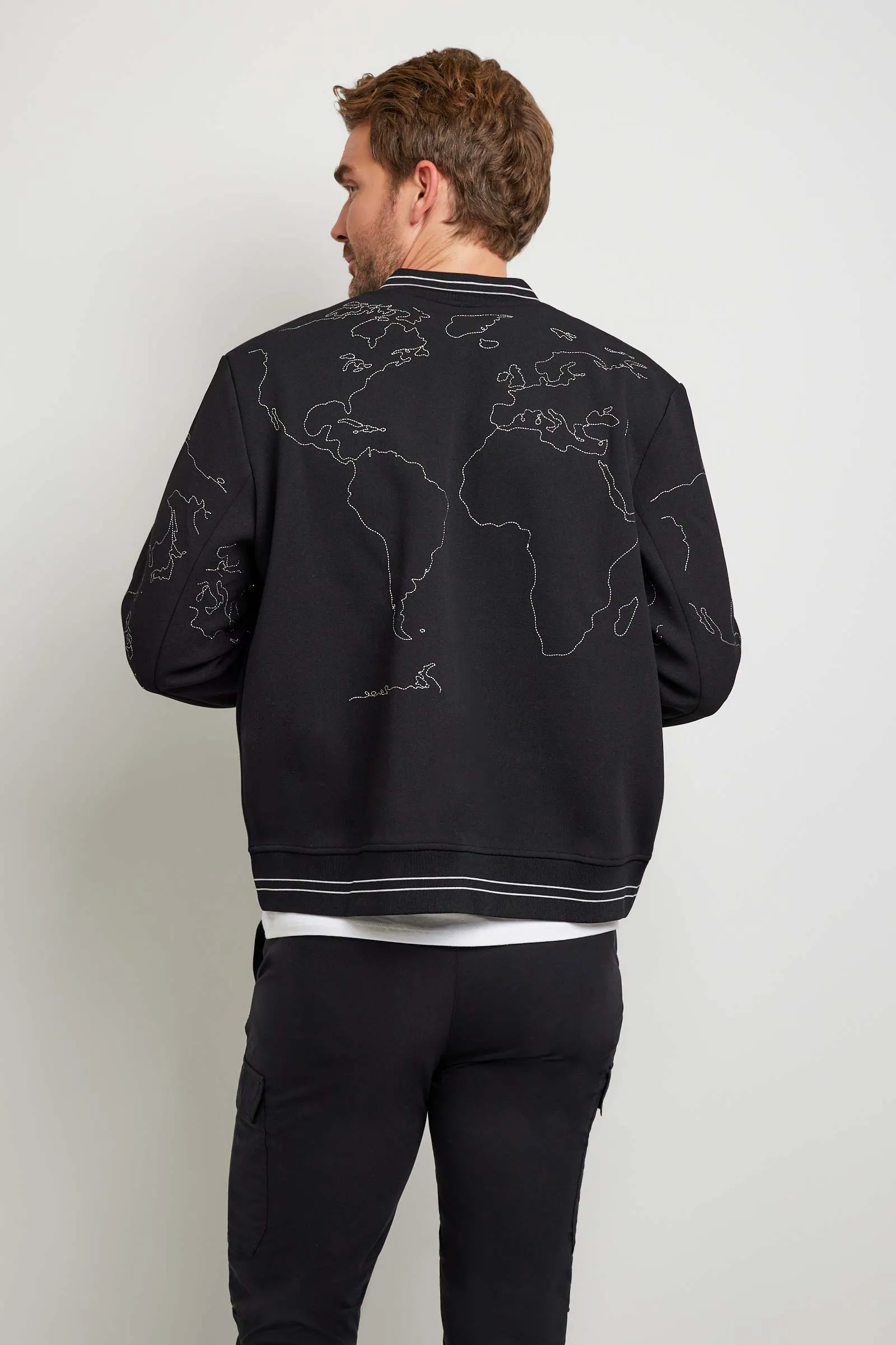 Map Bomber Jacket