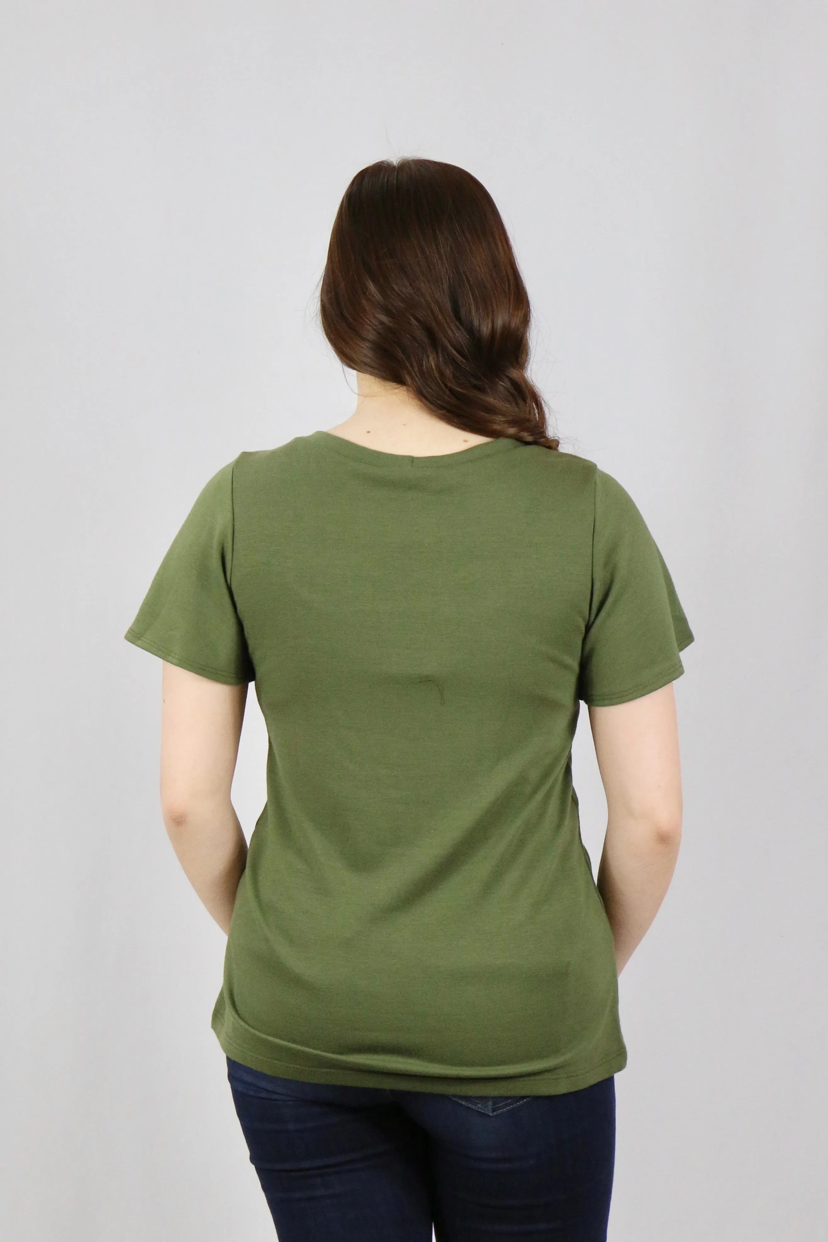 Marcie Top Olive - S, L