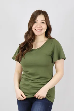 Marcie Top Olive - S, L