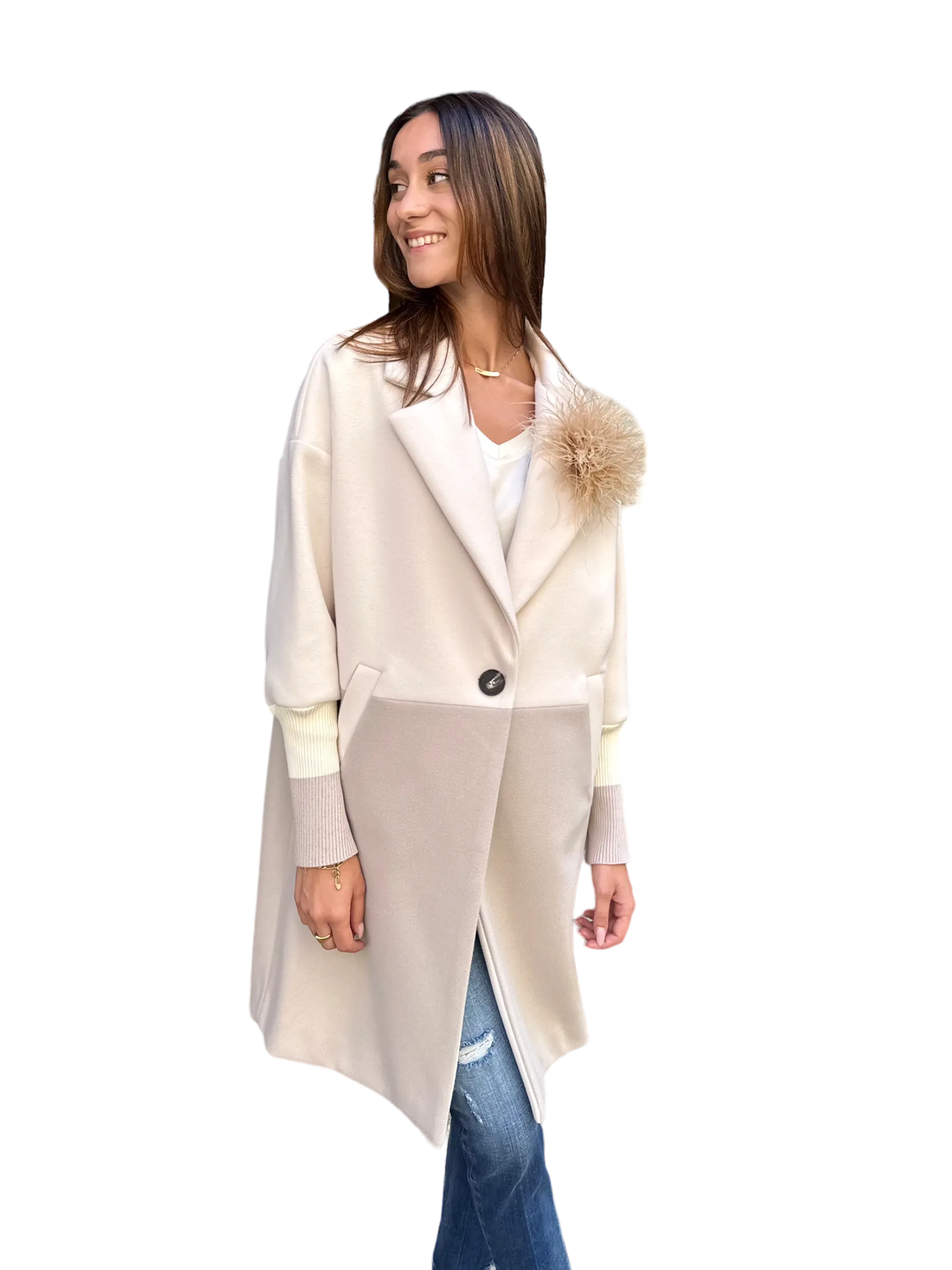 Maryley butter/ light grey jacket