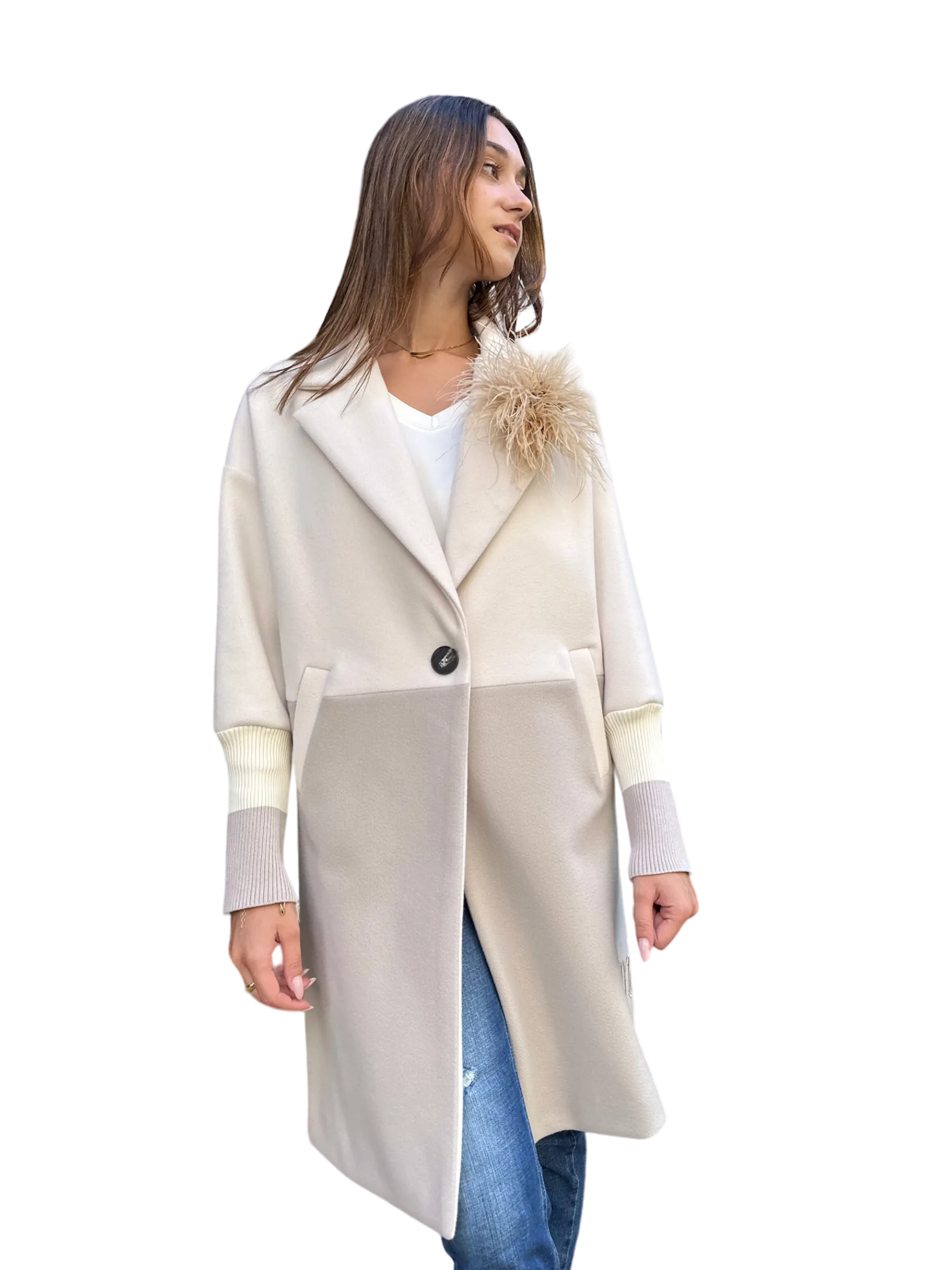 Maryley butter/ light grey jacket