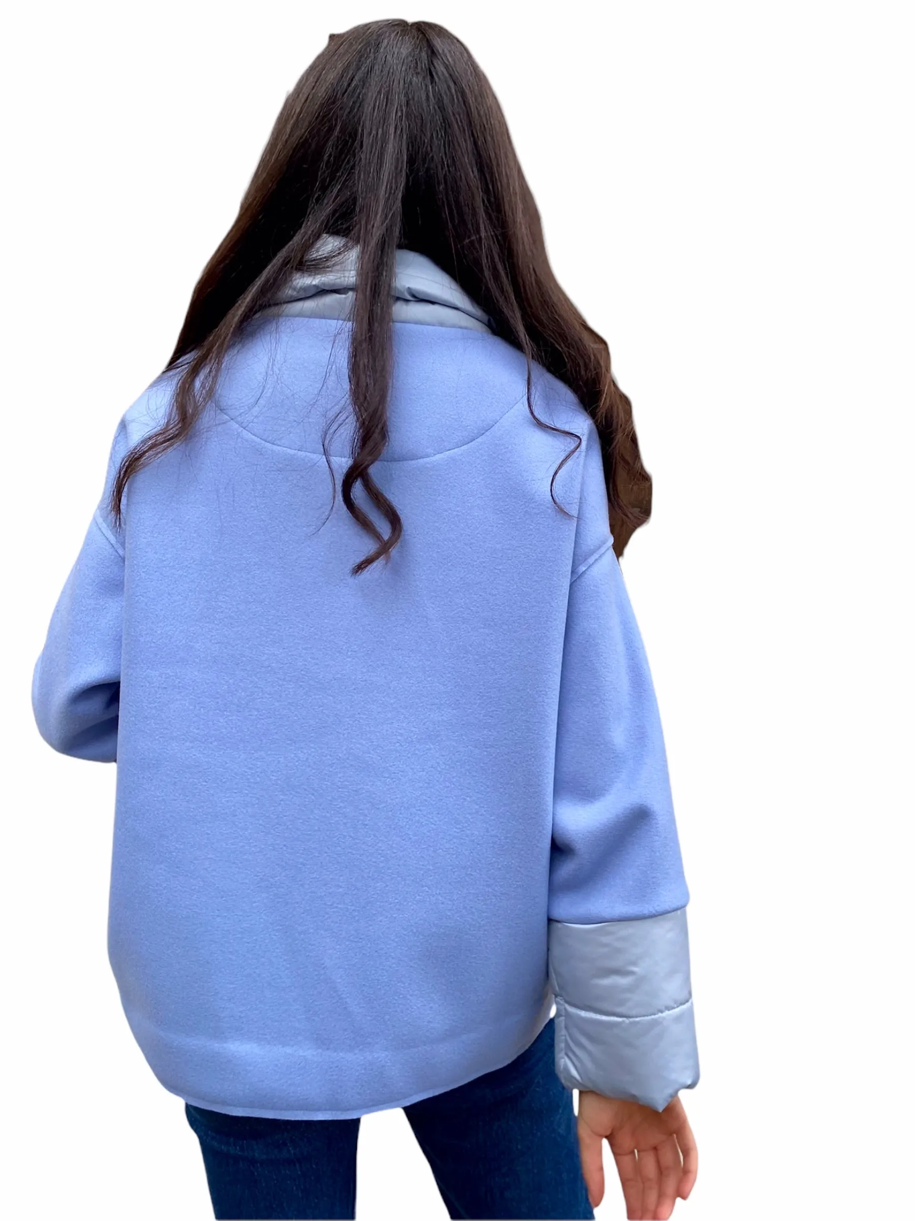 Maryley light blue short jacket