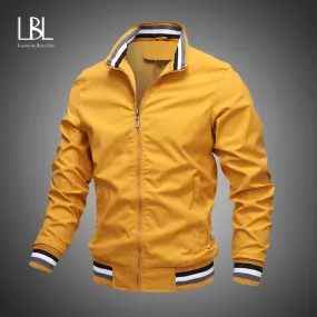 Mens Bomber Jacket, Casual Street wear, Slim Fit Pilot Coat