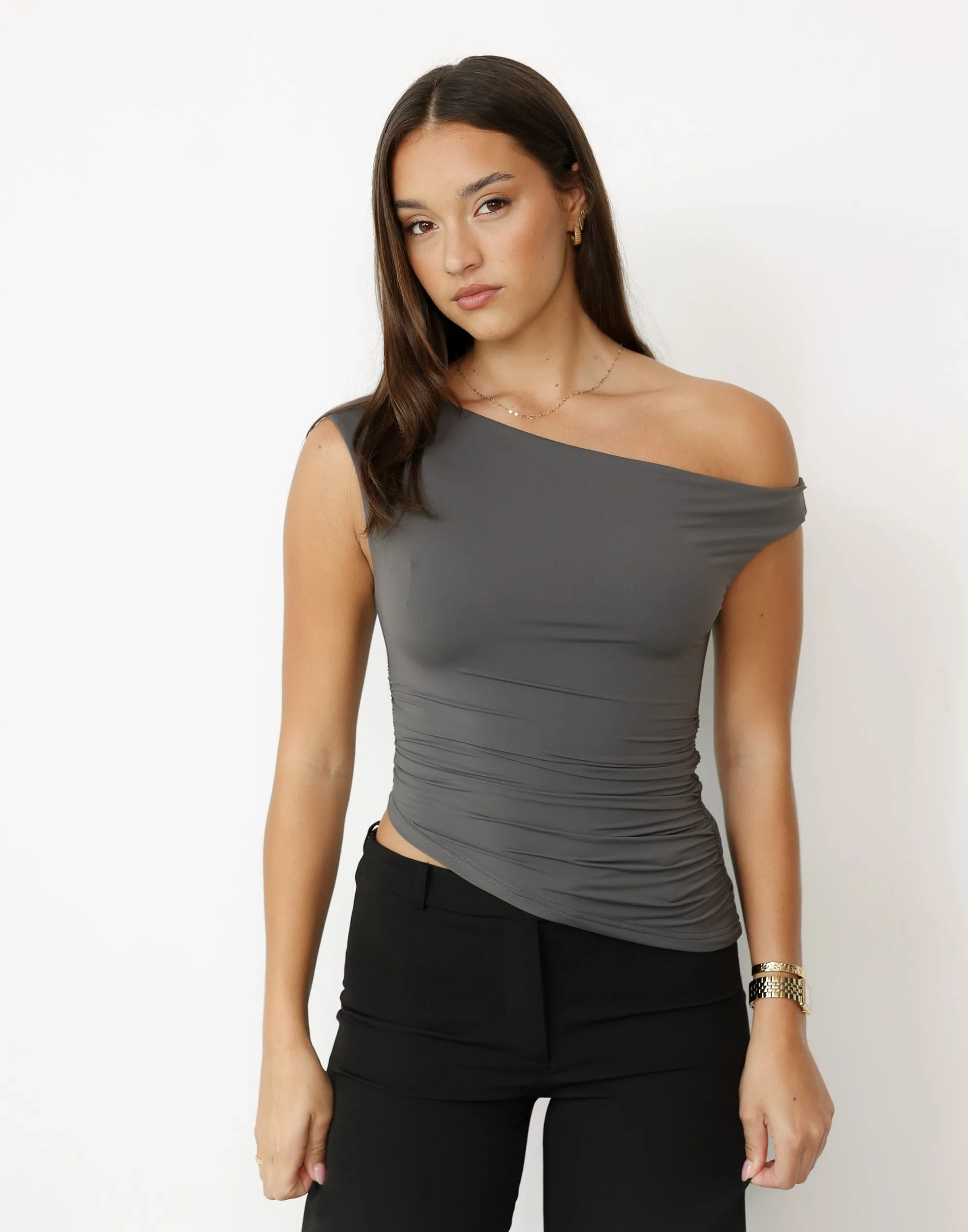 Namiko Top (Charcoal)