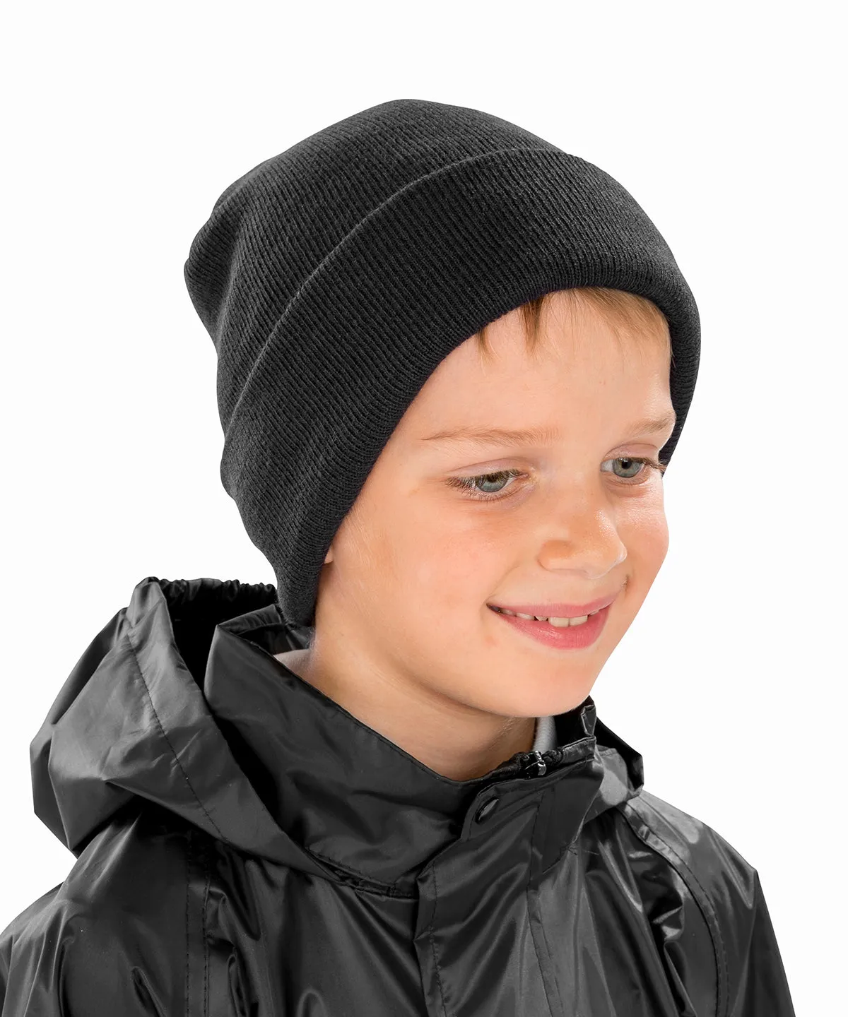 Navy - Kids woolly ski hat