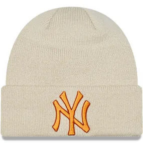 New Era Toddler New York Yankees MLB League Essential Beanie - Beige 2-4 Yrs