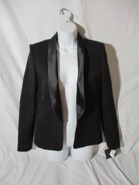 NEW NWT BALMAIN PARIS Wool BLAZER 36 BLACK Formal Wedding Event