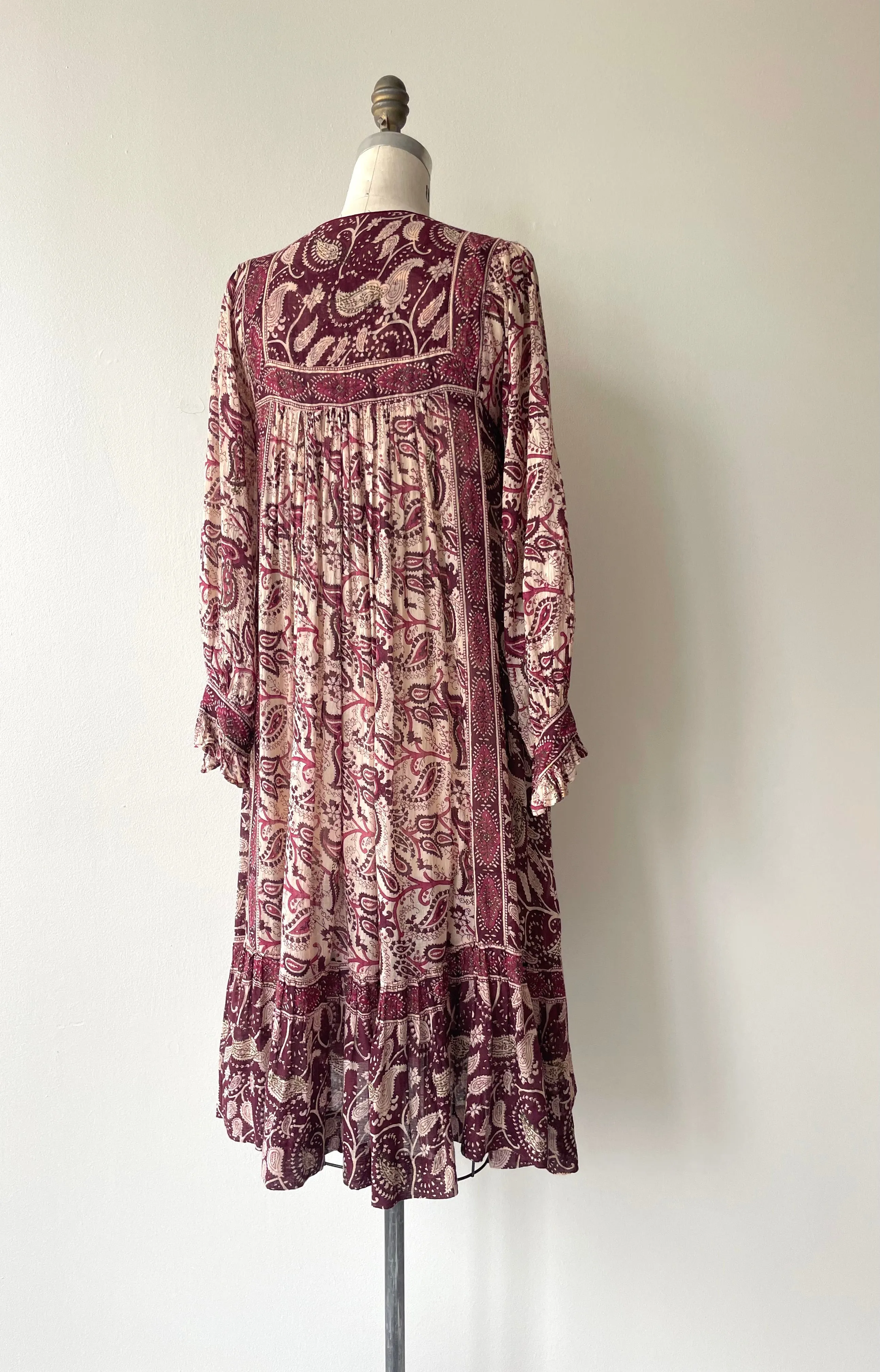 Paisley Indian Cotton Dress | 1970s