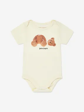 Palm Angels Baby Bear Bodysuit in Ivory