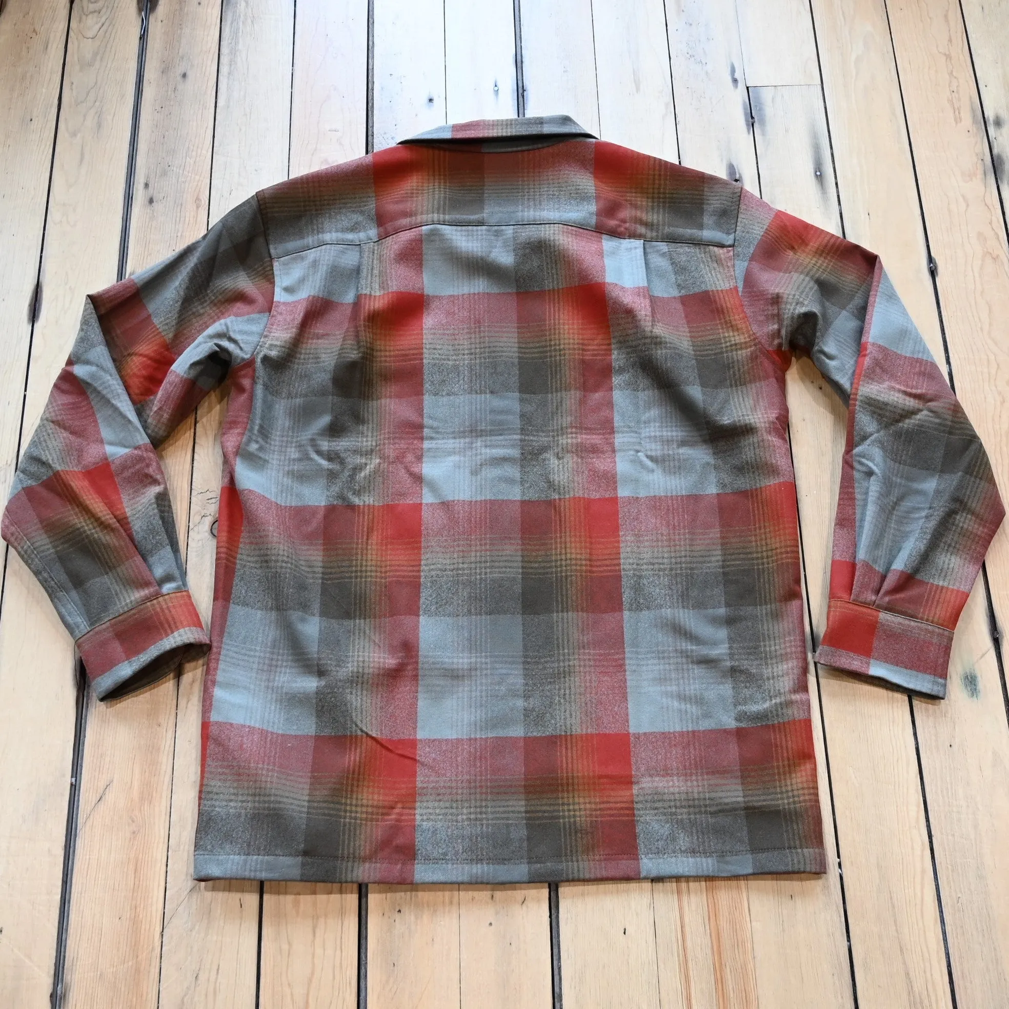 Pendleton Men's Board Shirt in Tan Red Plaid