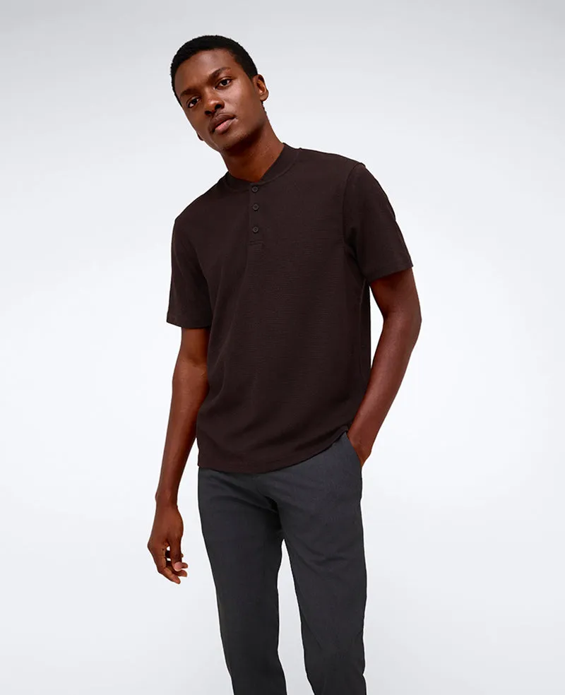 Performance Band-Collar Henley