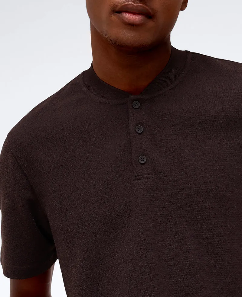 Performance Band-Collar Henley