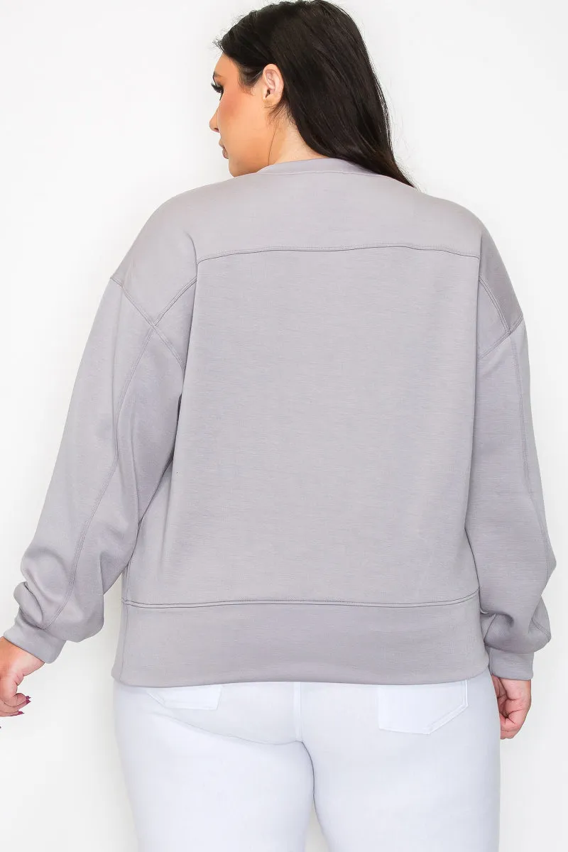 Plus Size Crewneck Sweatshirt